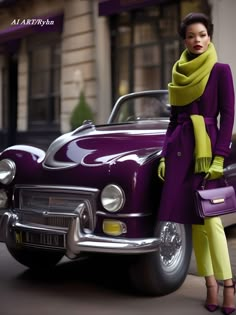 Purple Color Blocking Outfits, Purple And Yellow Outfit, Purple Outfits, Fashion Mistakes, Style Mistakes, High Fashion Street Style, Couture Collection