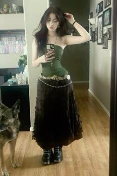 Subtle Alternative Fashion, Earthy Goth Outfits, Earthy Goth Aesthetic, Whimsigoth Outfits Summer, Whimsigoth Outfits Casual, Goth Summer Outfits, Traditional Cheongsam, Mode Hippie, Summer Goth