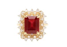 Gia Certified Red Diamond Ring For Formal Occasions, Red Diamond Ring For Formal Occasions, Luxury Red Ruby Ring For Formal Occasions, Formal Red Rings, Luxury Red Ruby Cluster Ring, Elegant Gia Certified Gold Ruby Ring, Classic Red Diamond Ring For Formal Occasions, Formal Gia Certified 14k Gold Ruby Ring, Formal Ruby Diamond Ring