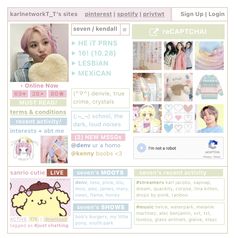 an image of a website page with many different things on it, including clothing and accessories