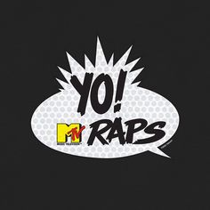 the words yo raps are written in black and white with an oval speech bubble