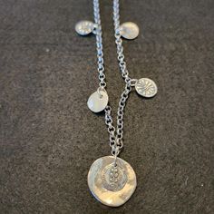 Silpada Necklace Silpada Jewelry Retired Silpada Piece Sterling Silver Floral Coin Charm Necklace Excellent Condition  Size - Measurement in Photos, Chain Length 18" Coin Necklace Silver, Silver Coin Necklace, Silpada Jewelry, Coin Necklace, Necklace Silver, Chain Lengths, Chain Length, Vintage Finds, Pendant Necklaces