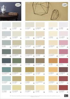 the color scheme for an interior design project