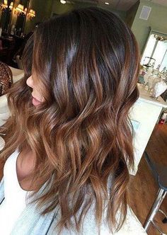 Caramel Brown Ombre, Brown Ombre Hair, Balayage Blonde, Hair Color Light Brown, Ombré Hair, Winter Hair Color, Balayage Brunette, Remy Human Hair Extensions