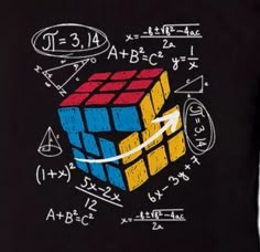 a black t - shirt with an image of a rubel cube