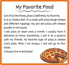 an orange and white sign that says, my favorite food out of all the foods pizza is definitely my favorite