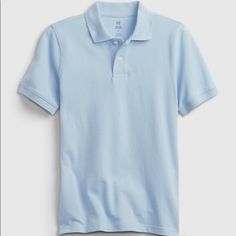 Brand New Still In Packaging Light Blue Boys Polo Size Xxl (14/16) & Size M Gap Light Blue Cotton Tops, Gap Blue Collared Top, Blue Collared Top From Gap, Blue Collared Tops By Gap, Blue Collared Top By Gap, Fitted Blue Gap Tops, Blue Quince, Baby Blue Color, Bunny Outfit