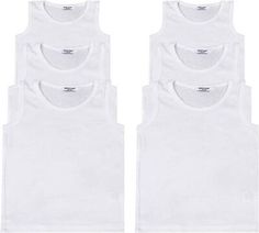 Top Rated Pack Of 6 Kids Vests Boys Girls Cotton Vest Plain White Top Back To School, Women's Top Plain White Top, Kids Vest, White Vest, Girls Vest, Cotton Vest, Vest White, Holiday Shopping, Plain White, Vest Top