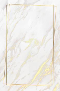 a white and gold marble background with a golden rectangle frame in the middle on top of it