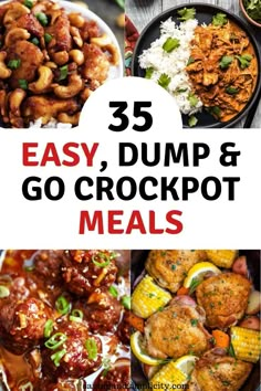 25 easy dump and go crockpot meals