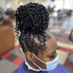 Braided Ponytail With Curls, Cornrow Updo Hairstyles, Lemonade Braids Hairstyles, Goddess Braids Hairstyles, Feed In Braids Hairstyles, Braided Hairstyles Updo, Braids With Curls