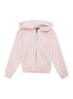 Sweatshirt Fixed hood Long sleeves with cuffs Front zip closure One front kangaroo pocket All-over embroidered pony Ribbed trim Pink Cotton blend Regujlar fitComposition: 84% Cotton 16% Polyester Designer Ralph Lauren, Dream Fashion, Ralph Lauren Logo, Cute Lazy Day Outfits, Lazy Day Outfits, Kenzo Kids, Stella Mccartney Kids, Cute Simple Outfits, Pink Hoodie