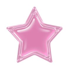 a pink star balloon on a white background