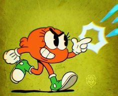 an image of a cartoon character running