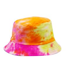 Tie Dye Bucket Hat This tie dye bucket is exactly what you need to keep the sun out of your eyes. The hat is is richly tie-dyed and will be around vibrant for many seasons to come. Features: Tie dye bucket hat Content + Care- 100% Cotton- Spot clean Bucket Hat Tie Dye, Cute Bucket Hats, Bucket Hat Fashion, Bottle Blonde, Tie Dye Bucket Hat, Rainbow Unicorn Birthday, Summer Tie Dye, Tie Dye Fashion, Bucket Hat Women