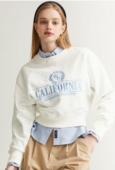 Hoodies & Sweatshirts from WHO.A.U Varsity Graphics, Country Club Style, Sweatshirt Preppy, Sweatshirt Aesthetic, Aesthetic Fits, Tennis Fashion, Old Money Aesthetic, Winter Tops, 로고 디자인