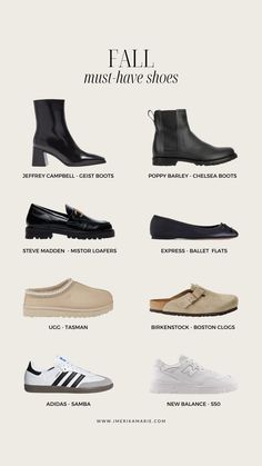 Shoe Space In Closet, Capsule Shoe Collection, Fall Aesthetic Shoes, Shoes For 2024, Fall Accessories 2023, Womens Everyday Shoes, Fall And Winter Outfits 2023, Shoe Essentials Women, Capsule Footwear