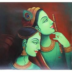 Krishna Modern Art, Radha Krishna Modern Art, Buddha Painting, Radha Krishna Pictures, Indian Folk Art