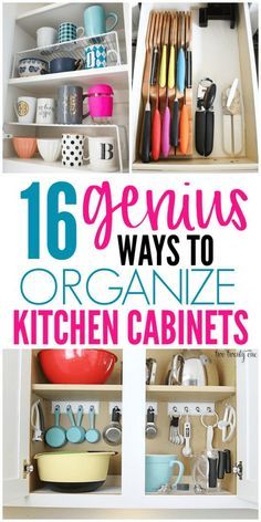 the top ten genius ways to organize kitchen cabinets