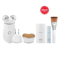 NuFACE Microcurrent Facial Toning Devices | NuFACE Oil Free Cleanser, Nuface Trinity, Cheek Contour, Facial Devices, Microcurrent Facial, Facial Toning, Facial Wipes, Skincare Regimen, Face Wrinkles