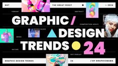 an advertisement for graphic and design trend