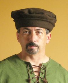 "Yes, It fits Well for a Medieval Renaissance Merchant, Adventurer, Noble, Fighter, or Any Common Folk Costume. Yes, Only the Best Fabric Available is Used. (No Thin Silky Stuff) Yes, It is Made of Real Wool. Yes, Each Items are made to Look as Real as Possible. Yes, It is a Men Size Hat. Yes, It has 2 Vent Holes in the Hat. Available in Size S, M, L, XL. (follow the Head Size Chart) Standard Measurements Small 21\" Medium 21 3/4\" Large 22 3/4\" X-Large 23 1/2\" Want to Complete your Outfit? Ta Gothic Viking, Medieval Hats, Flat Hat, Medieval Gothic, Viking Clothing, Head Scarves, Medieval Style, Medieval Costume, Gothic Corset