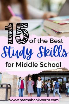 Study Skills for Middle School How To Study Middle School, Tutoring Middle School, Homeschooling A Middle Schooler, Good Study Habits For Middle School, Study Habits For Middle School, Tips For 8th Grade Middle School, Middle School Study Tips