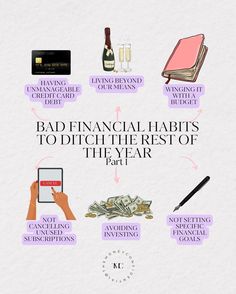 the financial habit is to ditch the rest of the year part 1 infographical