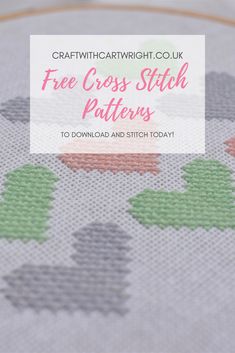 a cross stitch pattern with the words free cross stitch patterns