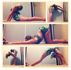 Stretches. Flexibility Tips, Needle Stretches, Gymnastics Stretches, Cheer Workouts