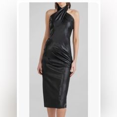 Excellent Condition E65-22 Faux Leather Dress, Leather Dress, Colorful Dresses, Faux Leather, Midi Dress, Size 6, Womens Dresses, Leather, Dresses