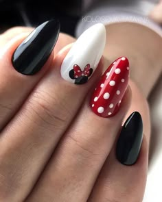 Disney Nail Ideas, Disneyland Nails, Mouse Nails, Disney Nail Designs, Mickey Mouse Nails, Minnie Mouse Nails, Disney Inspired Nails, Disney Acrylic Nails, Disney Nail Art