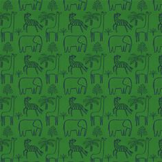 a green wallpaper with animals and trees in the backgroung, on a dark green background