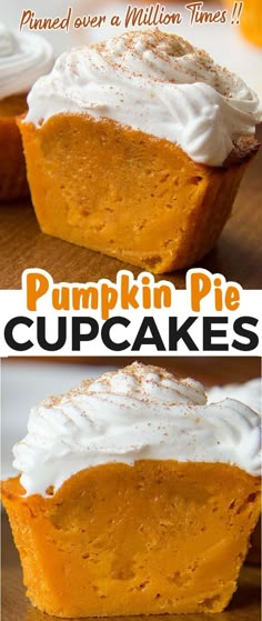 Impossible Perfect Fall Cupcakes! Perfect Cupcakes Recipe for Pumpkin Pie Cupcakes. Pinned over a Million Times!! Impossible Pumpkin Pie Cupcakes, Impossible Pumpkin Pie, Pumpkin Pie Cupcakes, Pie Cupcakes, Everything Pumpkin, Pumpkin Everything, Pumpkin Dessert, Fall Food, Food Cakes