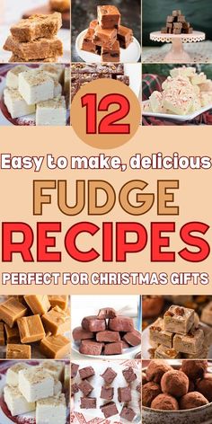 12 easy to make, delicious fudge recipes perfect for christmas gifts