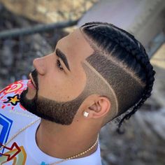 Boys Haircuts Curly Hair, Dominican Hair, Braids With Fade, Boy Braids Hairstyles, Cornrow Hairstyles For Men, Braids For Boys, Shaved Hair Designs, Men's Hairstyle