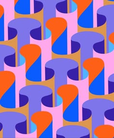 an abstract pattern with different colors and shapes