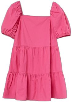 H&m Short Sleeve Dresses With Ruffles, Casual Pink Mini Dress By H&m, H&m Pink Casual Mini Dress, Bohemian Sundress, Flowy Dress Boho, Puff Sleeve Maxi Dress, White Flowy Dress, Tropical Maxi Dress, Blue Cotton Dress