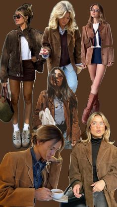 Brown Suede Jacket Outfit, Short Jacket Outfit, Suede Jacket Outfit, Fall Trends Outfits, Color Combinations For Clothes, Brown Suede Jacket, Jacket Outfit, Street Style Inspiration, Brown Jacket