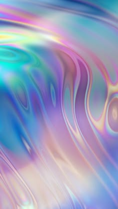 an abstract background with multicolored lines and waves in blue, pink, green, yellow and white