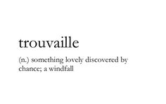 the words trouvalle are written in black and white on a white background