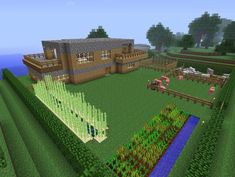 an image of a farm house in minecraft