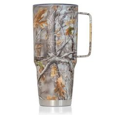 thermos travel mug is made from realtree camo