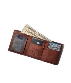 Our full-grain, vegetable-tanned leather Classic Trifold wallet features a full-length billfold section, eight interior credit card slots, an I.D. window with a discrete mesh window and our embossed logo. â€¢W 9.5â€ x H 4â€ â€¢Full Grain, Vegetable Tanned â€œNatural Shrunkenâ€ Leather â€¢Poly Twill Lining â€¢8 Credit Card Slots â€¢Billfold â€¢ID Card Slot with Mesh Cover â€¢Embossed gold foil Will logo â€¢Approx. Weight .15lb â€¢ImportedMaterial: Leather Bootie Sandals, Straw Bags, Sneaker Slippers, Baby Boy Shoes, Trifold Wallet, Small Accessories, Tie And Pocket Square, Toddler Girl Outfits