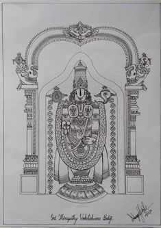 Venkateswara Swamy Pencil Drawing, Lord Venkateswara Pencil Sketch, Govinda Drawing, Venkateswara Swamy Sketch, Venkateswara Swamy Drawing Easy, Lord Venkateswara Drawings, Prabhavali Design Sketch, Venkateswara Swamy Drawing, Balaji Drawing