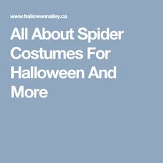 all about spider costumes for halloween and more