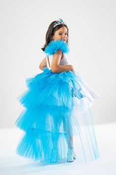 * The upper body of our Princess Elsa themed dress is made of high quality satin fabric and is lined. The back part of our product has window details, zippers and velcro. * There is a Princess Elsa image on the front and sides of the satin fabric used in the lower body. The skirt is embossed with crystal tulle in layers. There is a lining under the tulle skirt. The lining prevents the tulle from touching our children's bodies and increases their comfort. * The tail part of our product is velcro Elsa Images, Blue Tutu, Elsa Costume, Elsa Birthday, Elsa Dress, Princess Elsa, Hair Setting, Party Gowns, Elsa Frozen