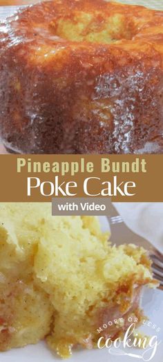 pineapple bundt poke cake with video