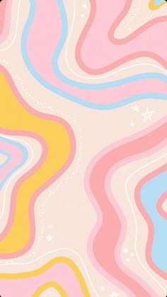 an abstract background with wavy lines and stars