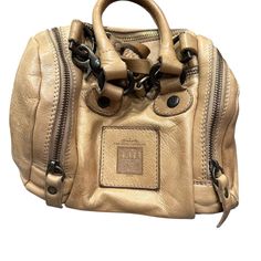 Frye Brooke Speedy Tan Crossbody Satchel Bag Small Crossbody Satchel, Satchel Bag, Women Accessories Bags, Satchel Bags, Small Bags, Women's Bag, Women's Accessories, Leather Bag, Satchel